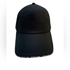 Michael Kors Baseball Cap Black 1 Size Adjustable Strap Classic Preppy Hat